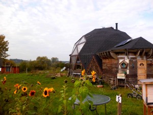 An ecovillage in the Denmark community of Hallingelille is shown in this undated photograph.