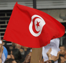 Protests in Tunisia.